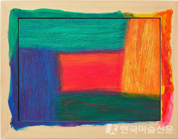 Symphony 22-55지젤박, acrylic on canvas and wooden frame, 32.5 x 41.7 cm, 2022