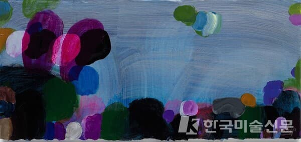 MINDSCAPE 22-608 / 안준섭Acrylic on paper, 47.5x99cm, 2022