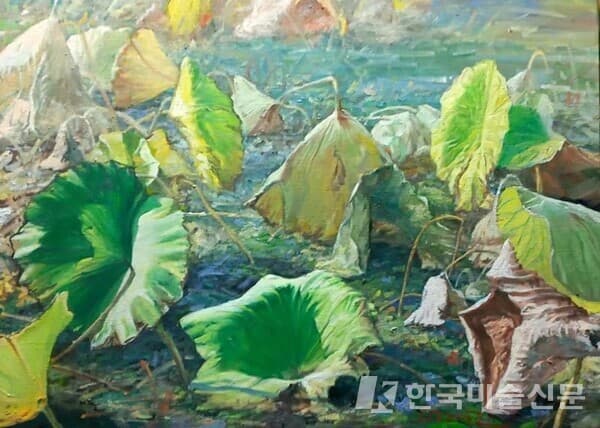 연 바람 / 윤승진Oil on canvas, 50&times;61cm, 2022