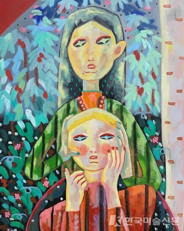 Look at me / 이레oil on canvas, 40x30cm, 2021