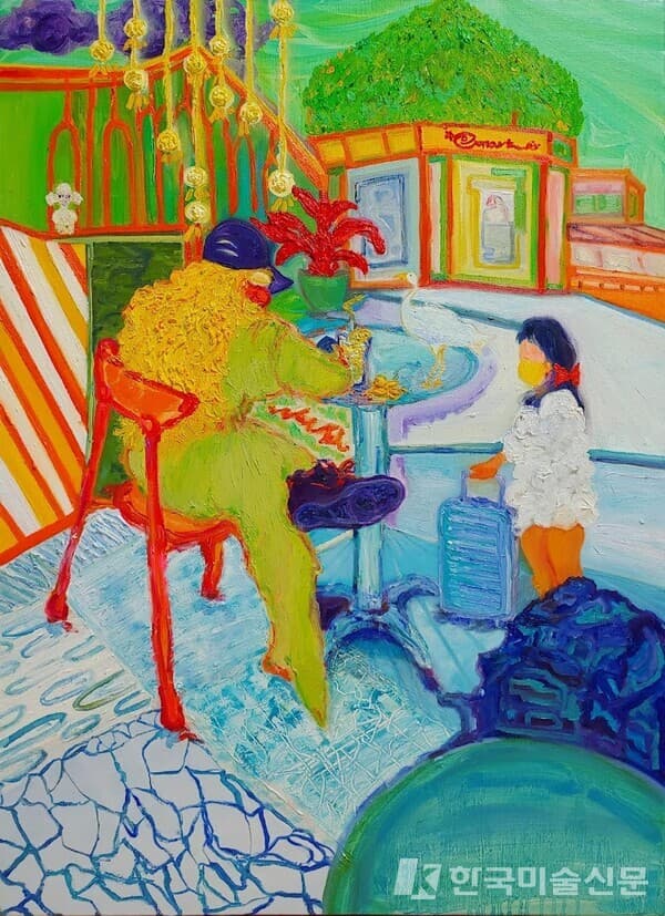 너와 나의 자리 / 김연이oil on canvas, 72.7 x53.0cm, 2022