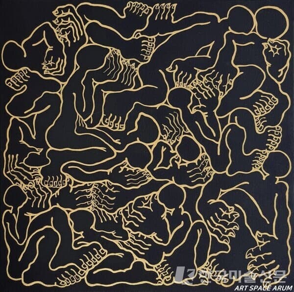 최세경, Relationship-life, Acrylic paint on canvas , 30&times;30cm, 2022​