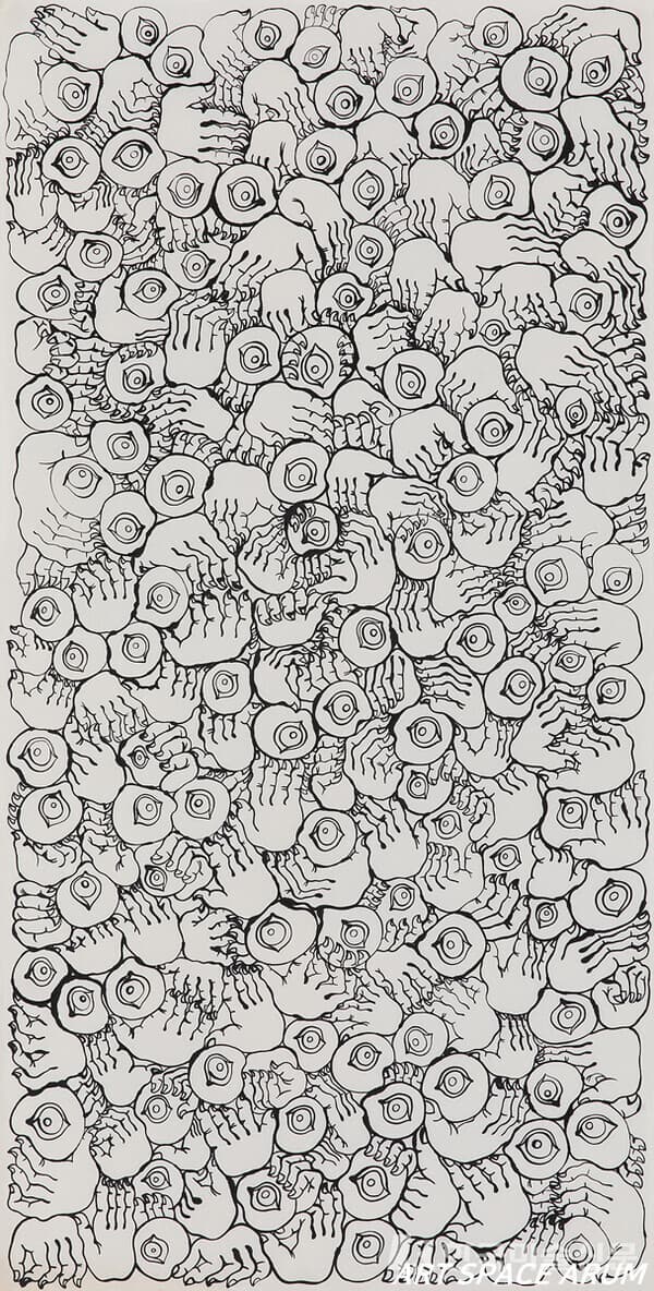 최세경, 명(命), chineseink on paper, 137&times;70cm, 2022