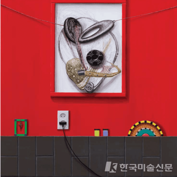 Vision_haptic202004, 100.0&times;100.0cm, Oil and Acrylic on Canvas, 2020&nbsp; 사진=문화예술의전당