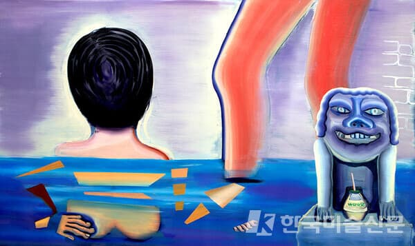 Public Bath_Oil on Canvas_120x70cm_2021