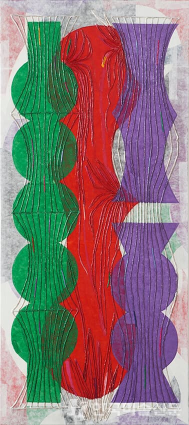 Affectionate Things-202203180&times;80cm Hanji & string on Canvas 2022