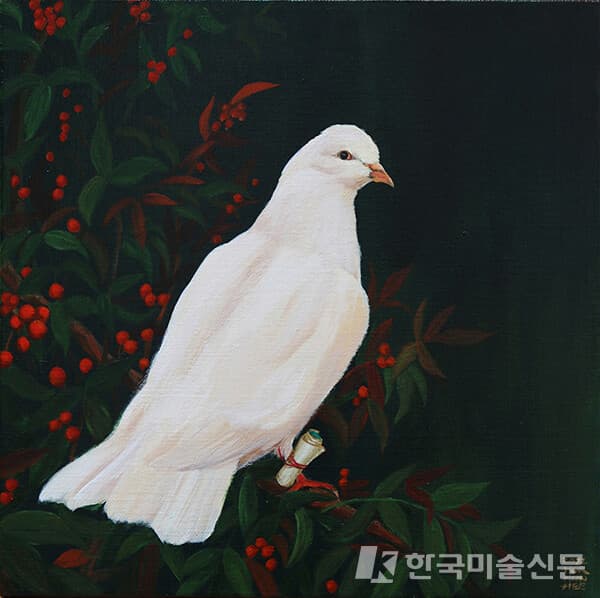 Messenger(1),31.8x31.8cm, Acrylic On Canvas, 2022