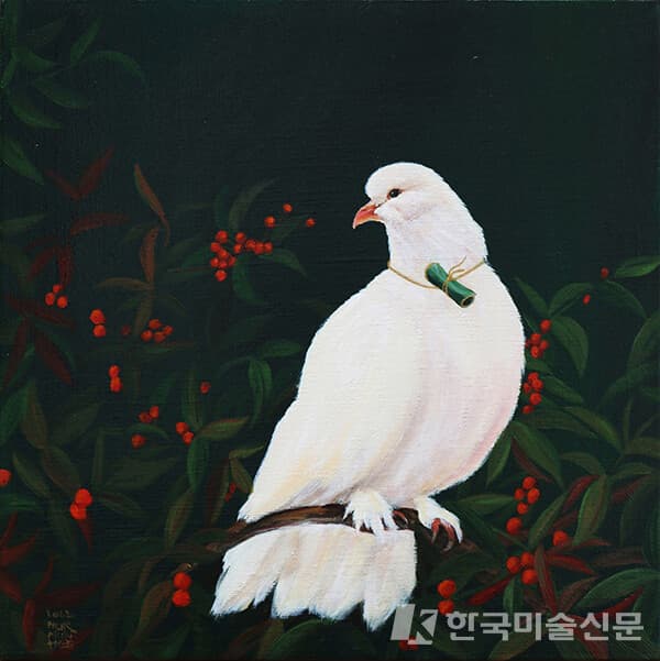 Messenger(2)31.8x31.8cm, Acrylic On Canvas, 2022