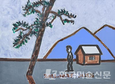 겨울 산책 Winter Walking서용선 Suh Yongsun, 겨울산책 Winter Walking, 2022, Acrylic on canvas, 42.5 x 58.3cm