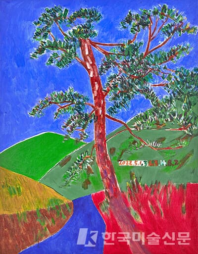 소나무 Pine tree서용선 Suh Yongsun, 소나무 Pine tree, 2022, Acrylic on canvas, 116.5 x 90.8cm