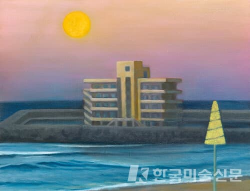 Moonrise(안목)2022_oil on canvas_31.8x40.9cm