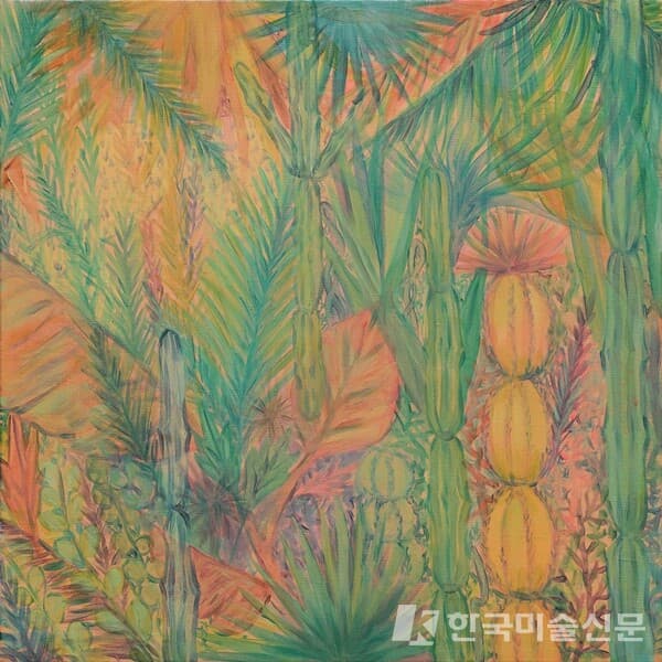공중정원 #56손서현, 공중정원 #56_oil, acrylic on canvas_50&times;50cm_2020