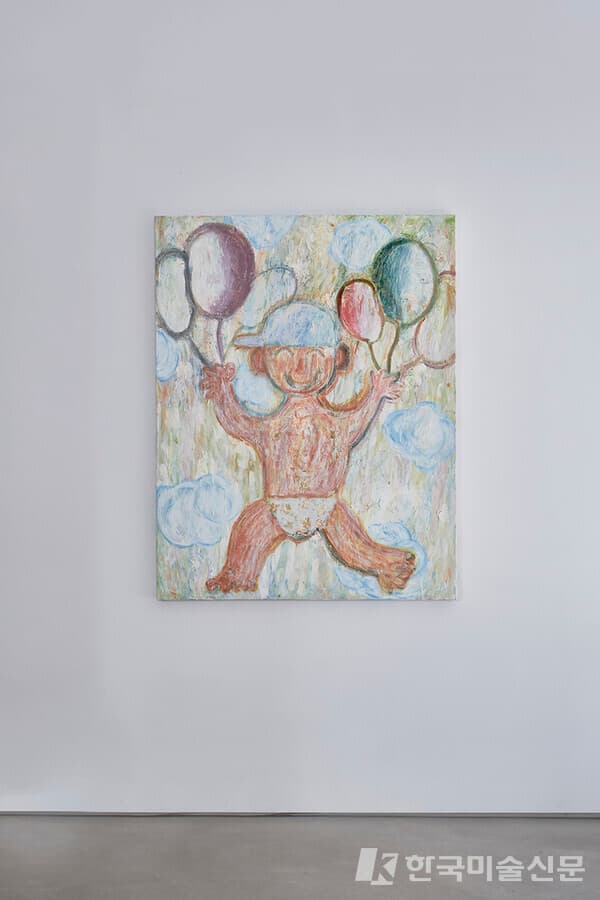 날으는 소년Gold, oil on canvas, 91X117X3cm, 2022 (사진=한국화랑협회)