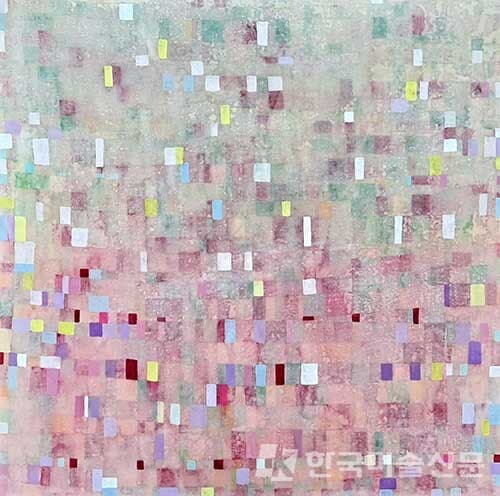 단풍 숲이진아_장지에 채색 호분, 60 x 60 cm, 2022 (사진=화랑갤러리협회)