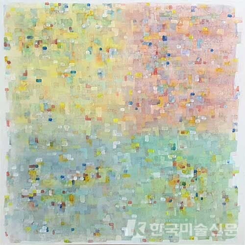 별빛이진아_장지에 채색 호분, 74 x 74 cm, 2020 (사진=화랑갤러리협회)