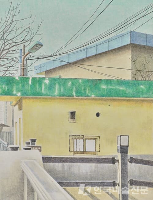 노란 벽46x35cm 장지에 채색 2022 [사진=화랑갤러리협회]