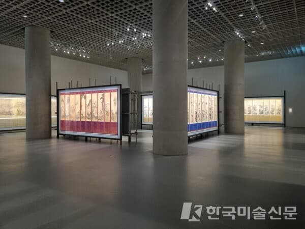 아모레퍼시픽미술관 고미술 기획전 '조선, 병풍의 나라2' 전시장 전경(사진=이미희 기자)