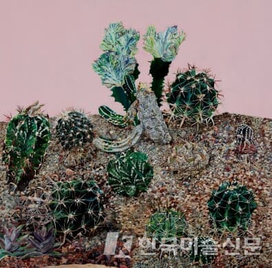 옮겨진정원73.5 x 73.5 cm Acrylic on Canvas 2022 - 2023 [사진=화랑갤러리협회]