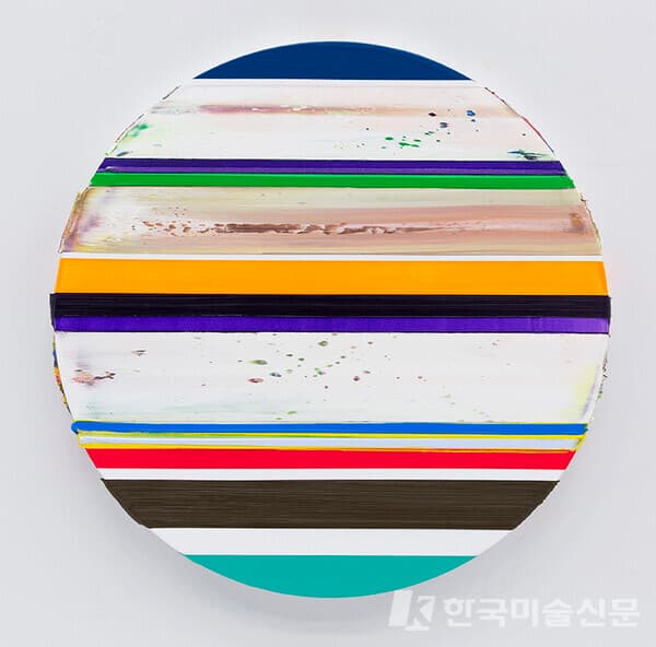 국대호, S2021D502d50cm, Acrylic & oil on canvas, 2021 [사진=갤러리화랑협회]