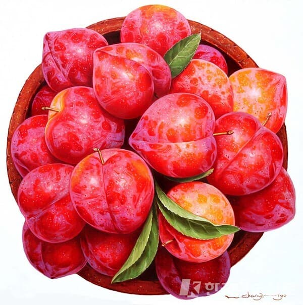 이창효, 자두-기억60.6x60.6cm, Oil on canvas, 2021 [사진=갤러리화랑협회]