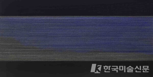 Drawing for Sewing (for Gwangju)200x100, Gold and silver powder, acrylic on paper (壯紙), 2021