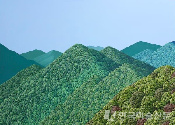 초록別색ⅲ, 조원득조원득, 초록別색ⅲ,30P(65.1&times;90.9cm),Acrylic and Oil on Canvas,2022