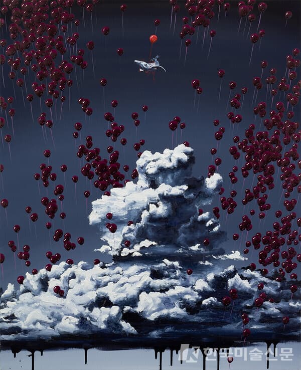 이동욱, Our story이동욱 Our story 100x80cm Oil on canvas 2022