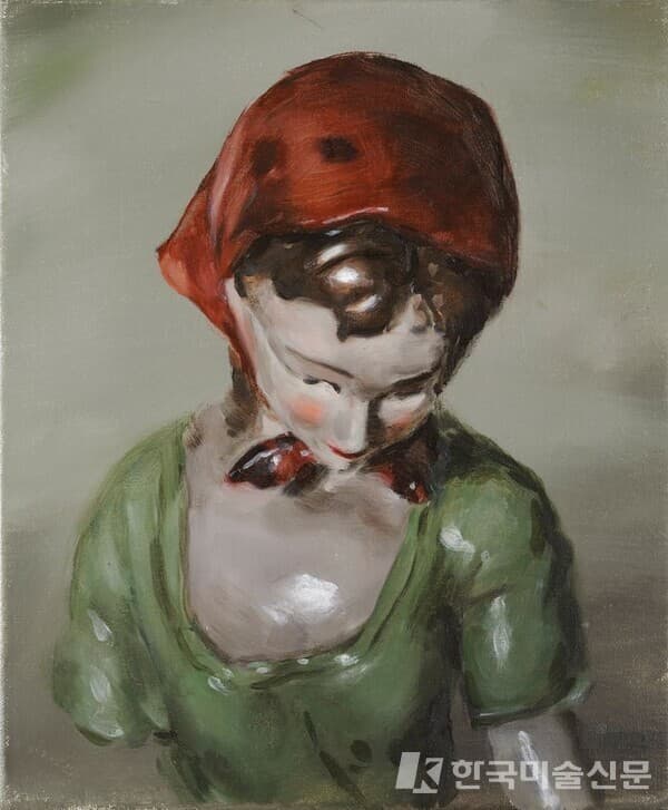 미카엘 보레만스,&nbsp;선물&nbsp;(2008).&nbsp;캔버스에 오일.&nbsp;36&times;30cm.&nbsp;의례 제노 X 갤러리, 앤트워프.&nbsp;사진: 피터 콕스.