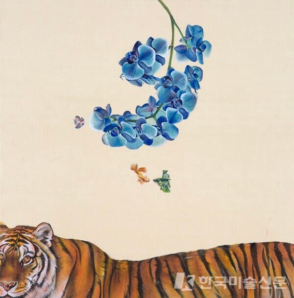 호접란1호접란1_50x50cm_비단에진채_2022