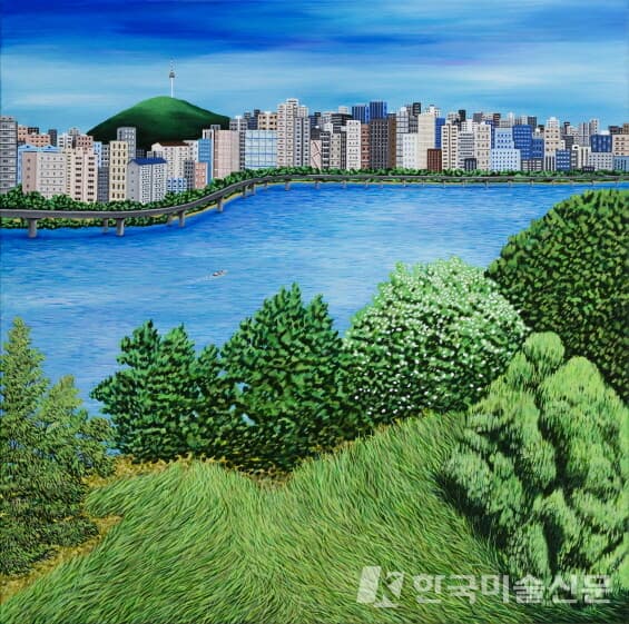 서울2캔버스에 아크릴릭, 60x60cm, 2021