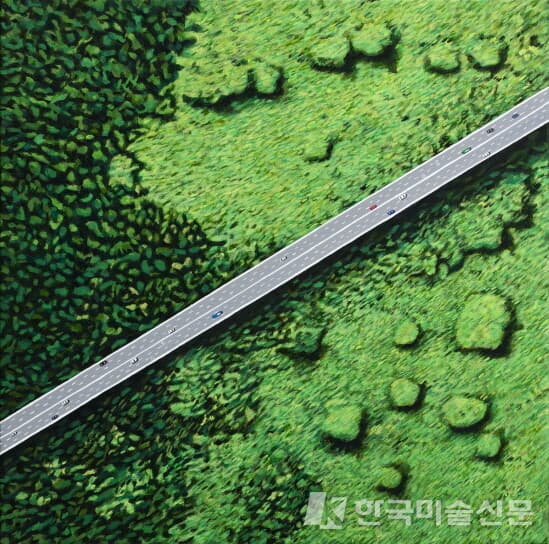 The-road캔버스에 아크릴릭, 50x50cm, 2020