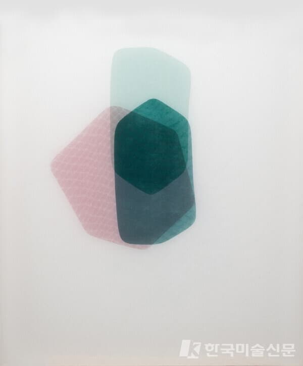 Contatto F23092023, Pigment on fabric, 72.6 x 60.5cm