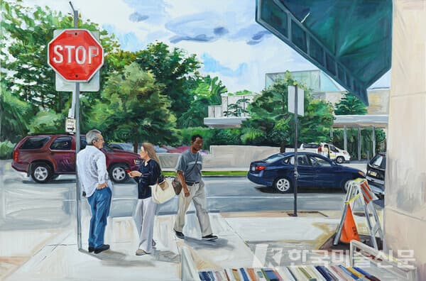 필라델피아 거리에서 Philadelphia Street97.0x145.5cm, 캔버스에 유채(oil on canvas), 2022