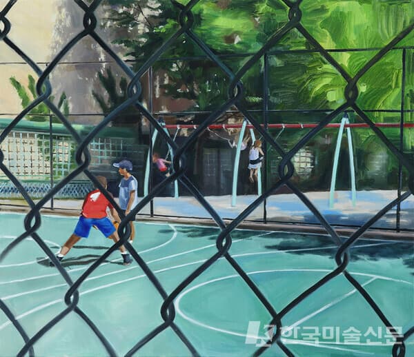 발견된 장면1 Discovered Scene145.0x53.0cm, 캔버스에 유채(oil on canvas), 2022