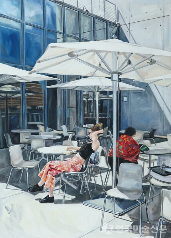 뮤지엄 옥상의 햇살 Sunlight on the Museum Roof90.9x65.1cm, 캔버스에 유채(oil on canvas), 2022