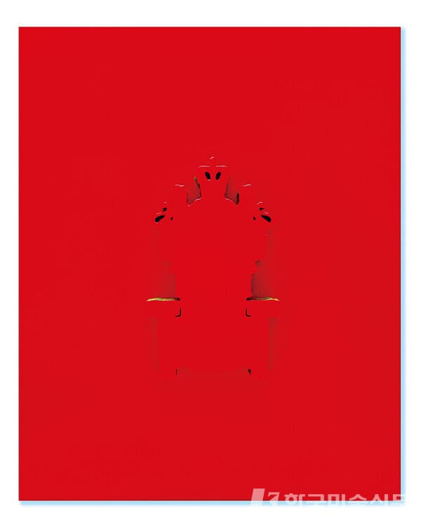 Untitled-772.7x60.6cm Acrylic on paper&panel 2022