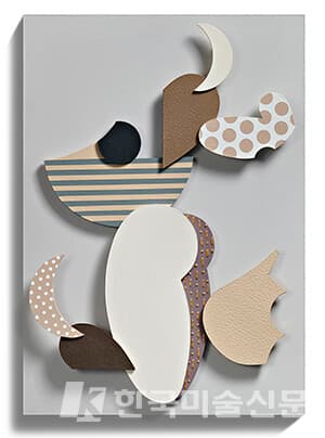 감정의조각들-꿈꾸는여인238.5x54.5cm Mixed media on wood 2020