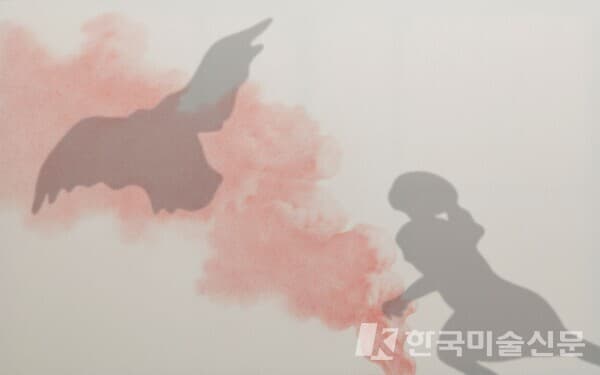 새와 소녀 Bird and little girl150 x 240(cm) / 2021