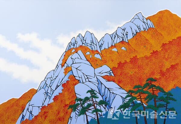 산의 기운 #13922022_Mixed media on canvas_112.1 x 162.2 cm