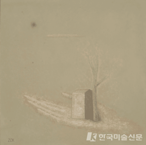 조용한 풍경_Tempera on Canvas_140x140cm_2022