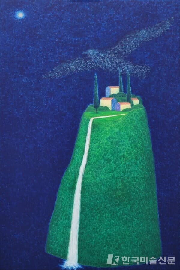 조용한 풍경_Tempera on Canvas_145x97cm_2023