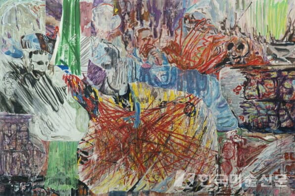 2437/2446/2447/2457/2464/2465/2466/2473/2475 오병탁, 2022, oil on canvas, 130.3x193.3cm