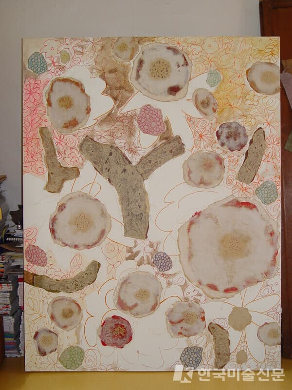 2010,관점,145.5x112.1cm,paper acrylic on canvas