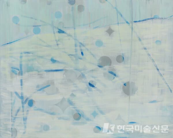 용서 가능한 시간 Forgivable Time&nbsp;Oil sticks and Acrylics on Canvas, 72.7x90.9cm, 2023