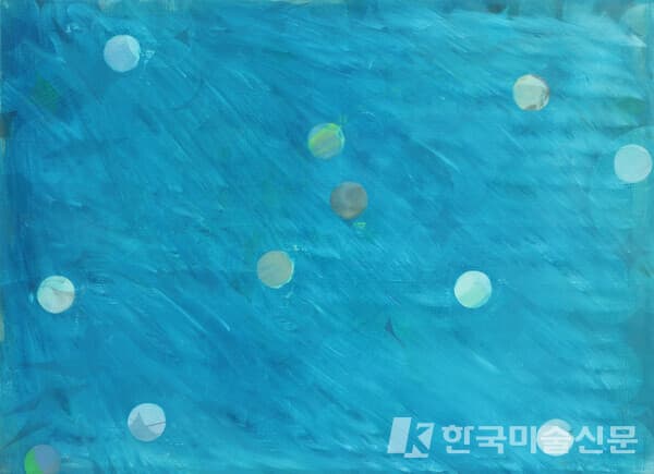 당신의 자리 Where U R&nbsp;Oil sticks and Acrylics on Canvas, 53x72.7cm, 2023