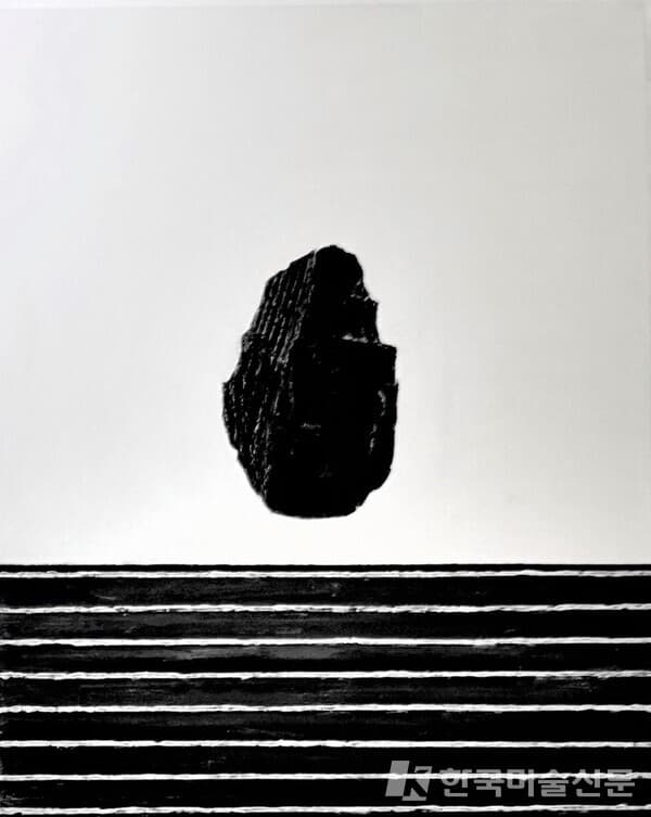Black, something mixed media on canvas 91x72.5cm 2023