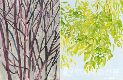 엄유정_Plant_gouache_종이에 아크릴채색_48&times;36cm_2021 엄유정_Plant_gouache_종이에 아크릴채색_61&times;48cm_2021ⓒ eomyujeong/pibigallery