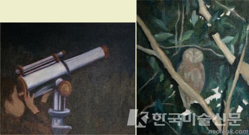 권빛샘_1인칭 관찰자 시점_리넨에 유채_25&times;30cm_2021권빛샘_OvO_리넨에 유채_30&times;25cm_2021ⓒ bichsaemkwon/pibigallery