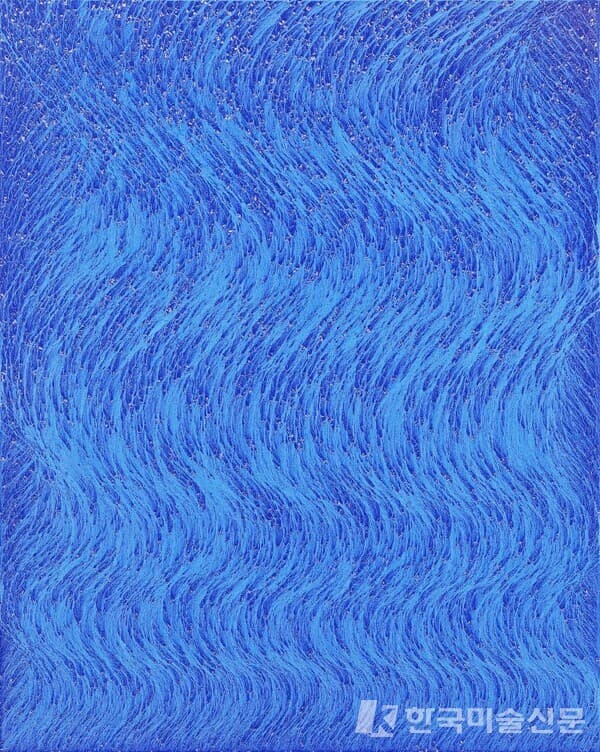 갤러리 그림손 채성필 CHAE Sungpil, 물의 초상 portrait d eau 220359, 2022, 천연 피그먼트, 흙, 162x130cm