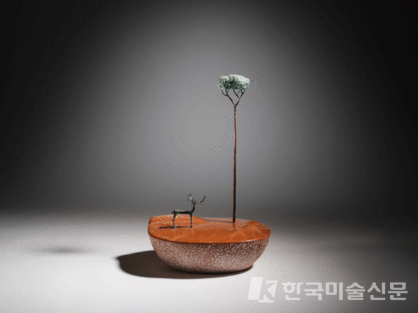 山水. 박수용 山水 28X20X43cm Marble,Copper 2022